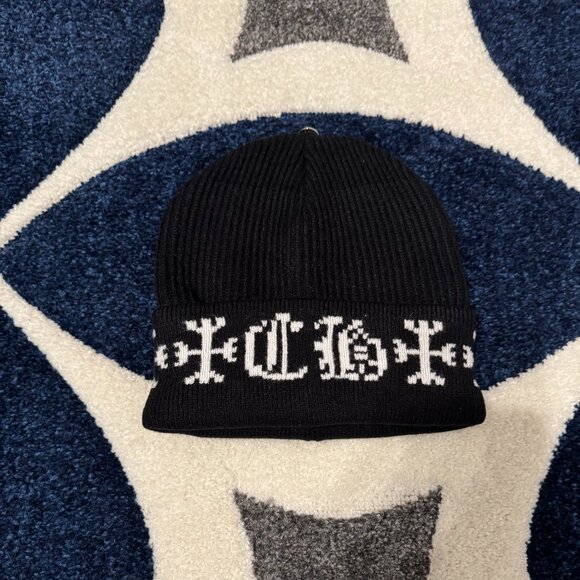 Chrome Hearts Big Daddy Cashmere Black Beanie